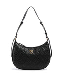 Pinko Half Moon Mini Borsa a spalla nero/antique gold