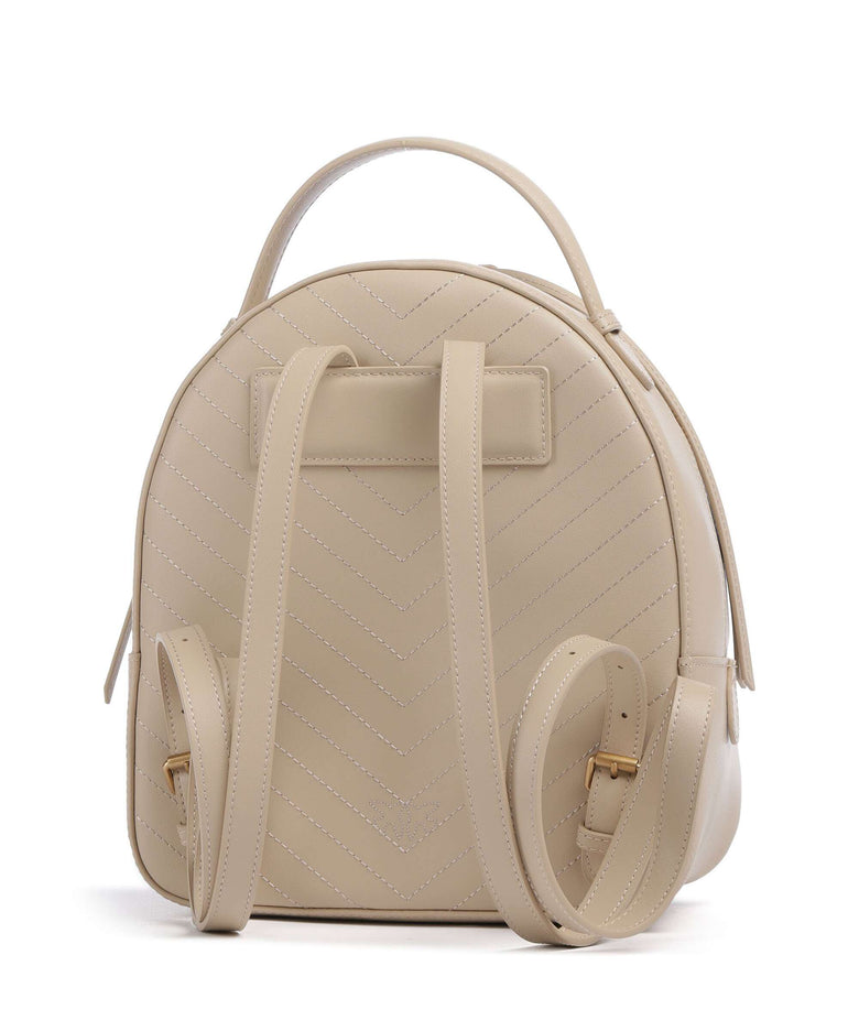 Pinko Love Click Backpack beige/grigio fumo/antique gold