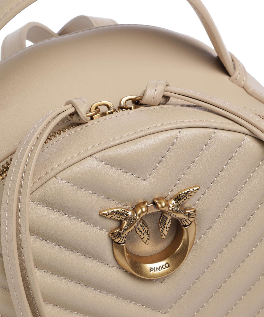 Pinko Love Click Backpack beige/grigio fumo/antique gold