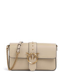 Pinko Love One Classic Slouchy Borsa a spalla beige/grigio fumo/antique gold