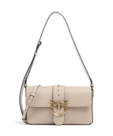 Pinko Love One Classic Slouchy Borsa a spalla beige/grigio fumo/antique gold