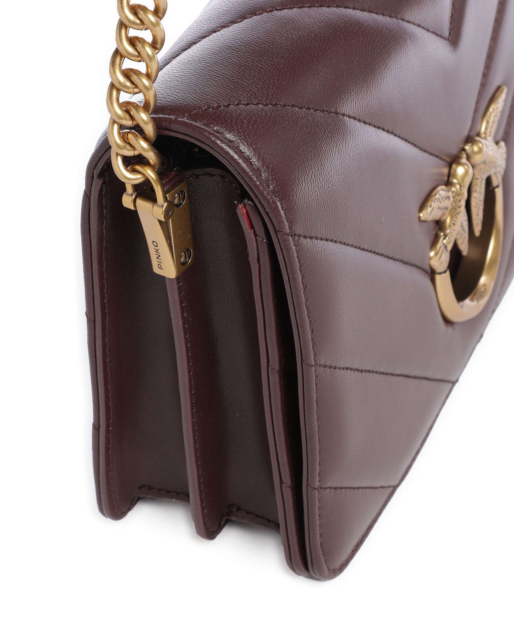 Pinko Love Click Classic Crossbody bag uva di catawba/antique gold