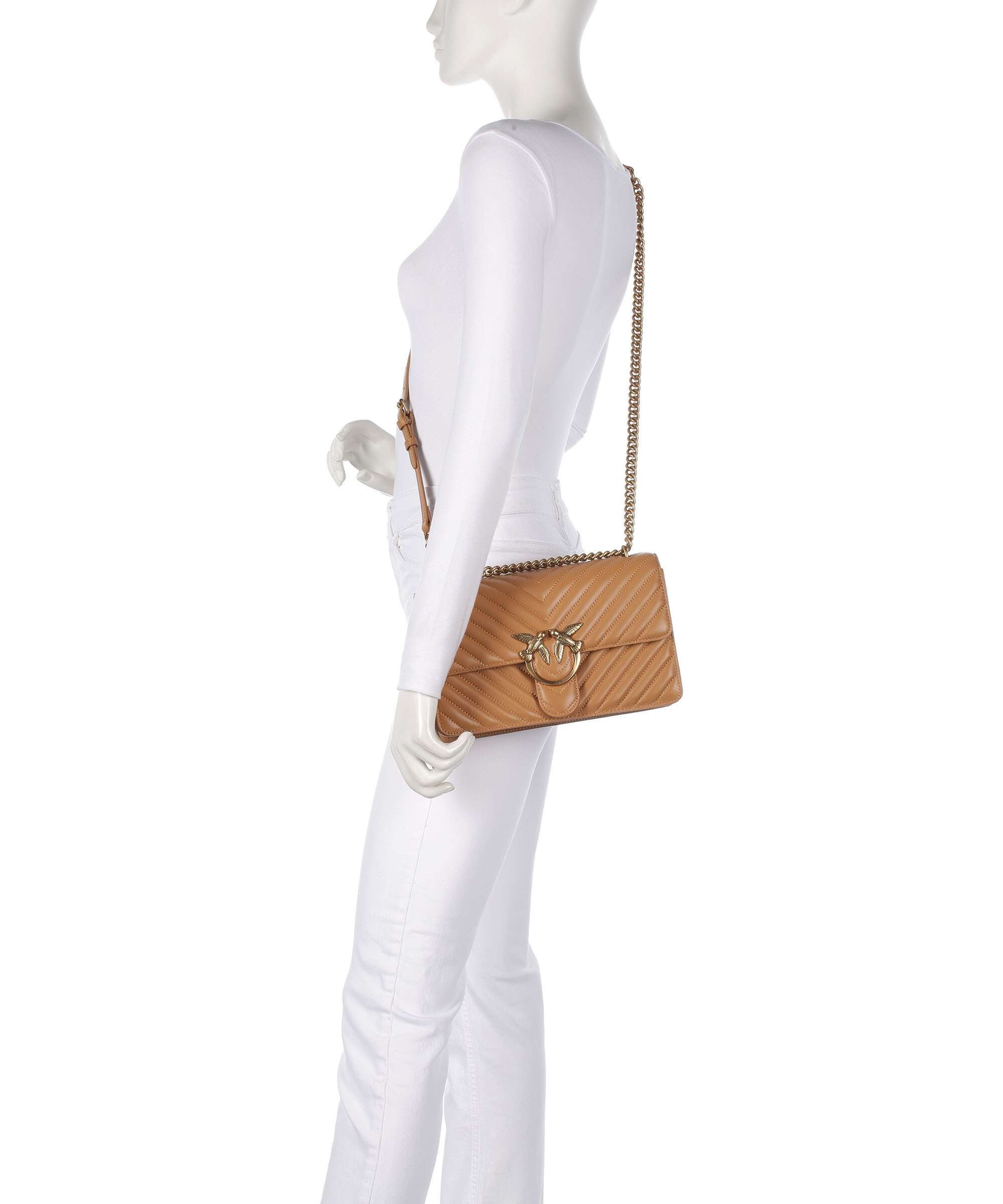 Pinko Love One Classic Shoulder bag torrone/antique gold