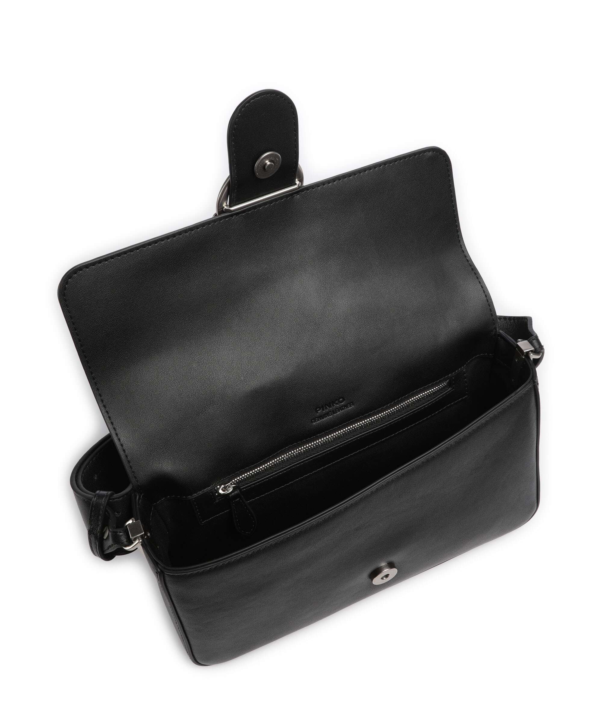 Pinko Love One Classic Slouchy Shoulder bag nero/old silver