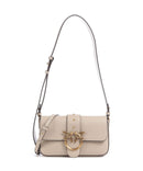 Pinko Love One Mini Slouchy Borsa a spalla beige/grigio fumo/antique gold