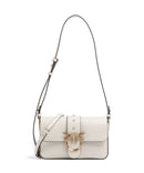 Pinko Love One Mini Slouchy Borsa a spalla bianco seta/antique gold