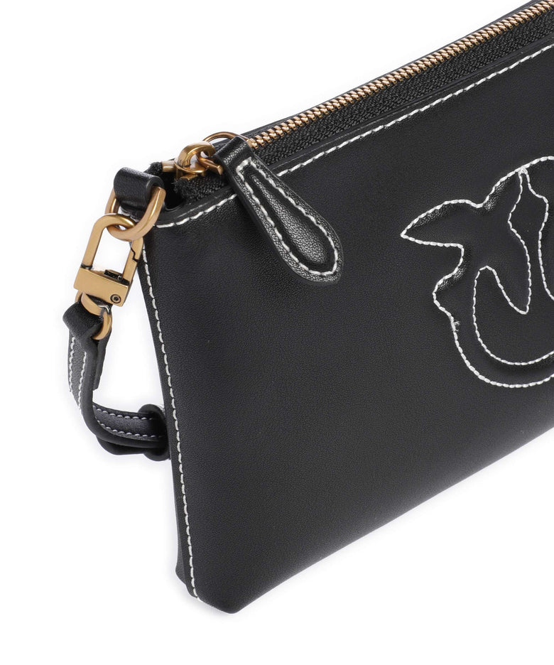 Pinko Flat Mini Crossbody bag nero/antique gold