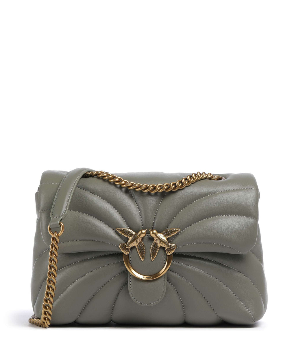 Pinko Love Puff Classic Shoulder bag verde vertiver/antique gold
