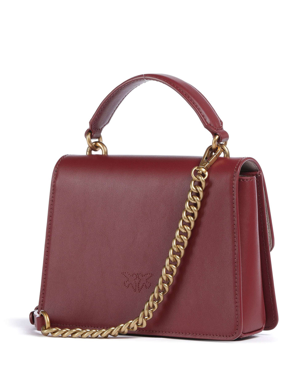 Pinko Love One Mini Handbag bordeaux merlot/antique gold