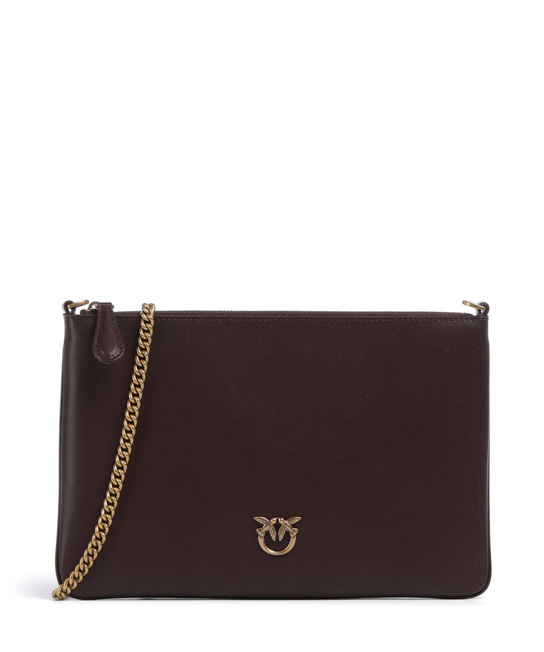 Pinko Flat Classic Crossbody bag uva di catawba/antique gold