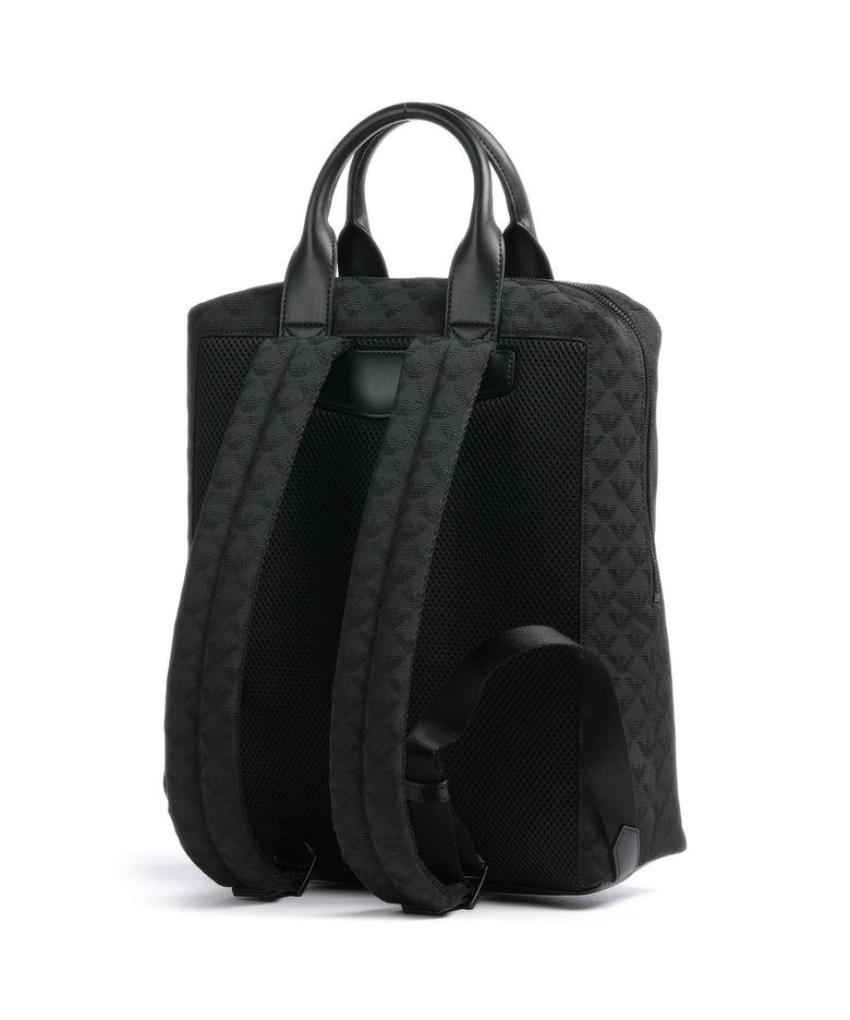 Emporio Armani Omnia Jacquard Backpack black