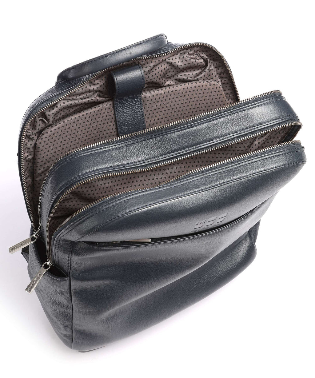 Moleskine Classic Leather Collection Backpack sapphire blue