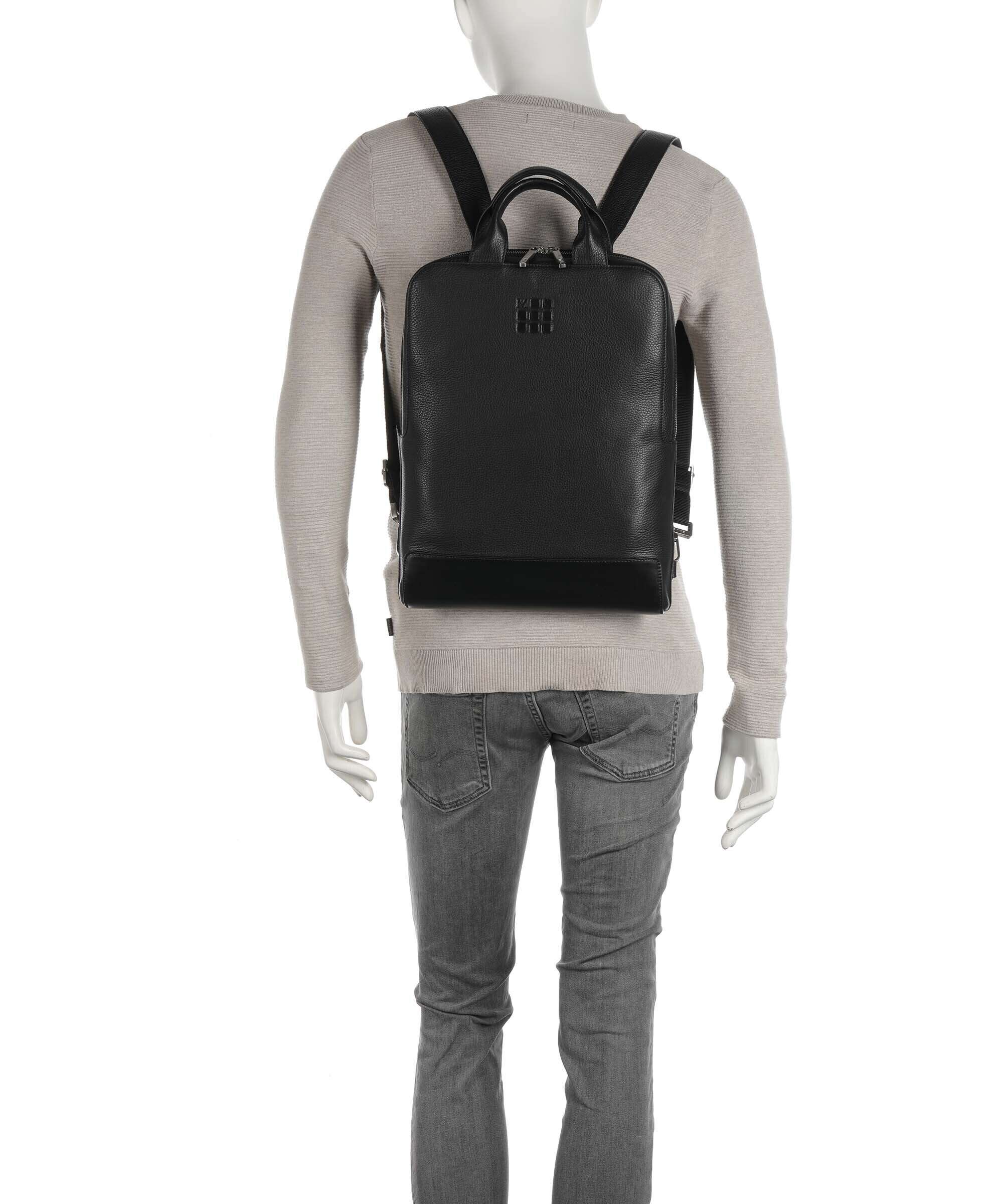 Moleskine Classic Leather Backpack schwarz