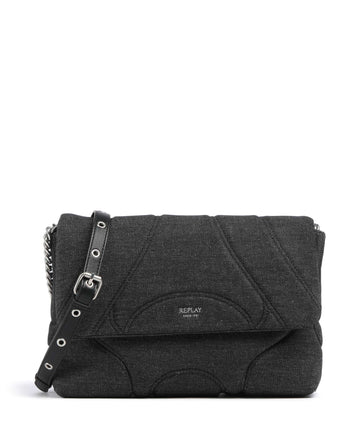 Replay Borsa a spalla washed black