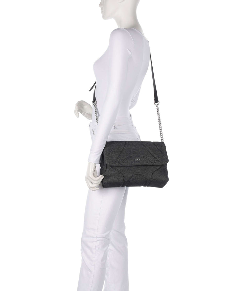 Replay Shoulder bag washed black
