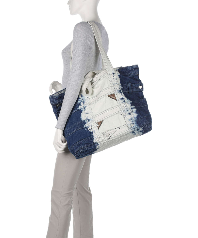 Replay Tote bag tie dye blue