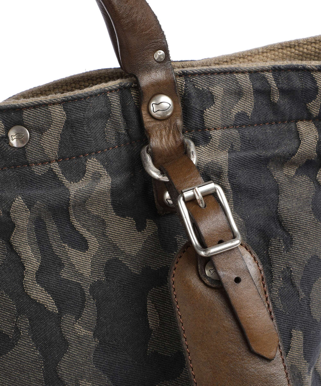 Campomaggi Backpack bag camouflage blue/verde military