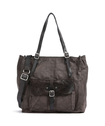 Campomaggi Borsa shopper verde militare/grigio