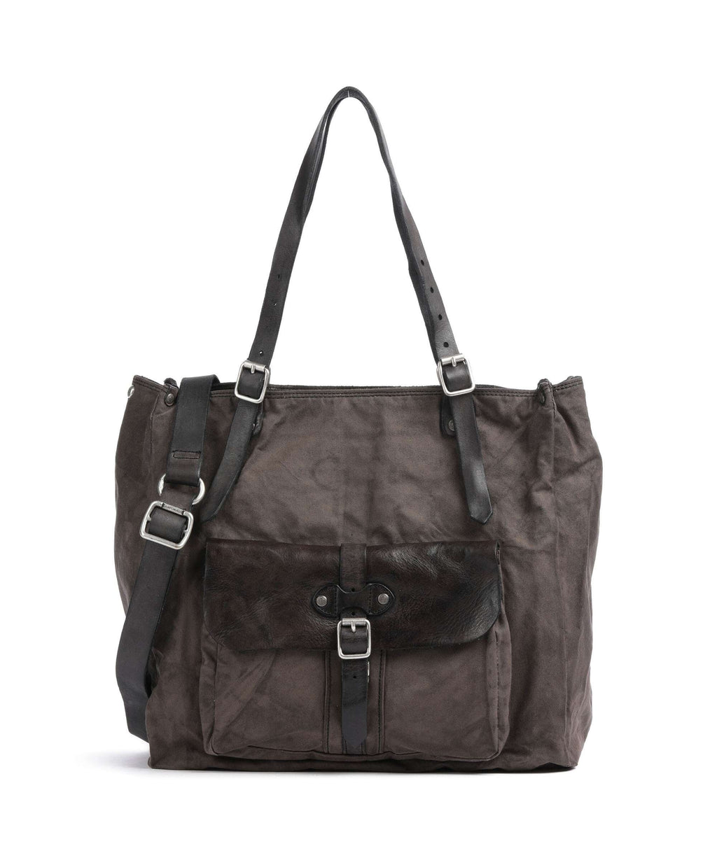 Campomaggi Tote bag verde militare/grigio