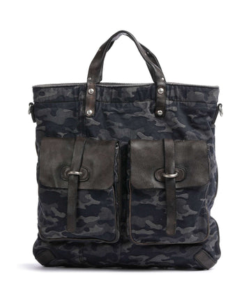 Campomaggi Borsa a zainetto camouflage blue/dark grey
