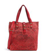Campomaggi Borsa a mano beige/rosso/moro