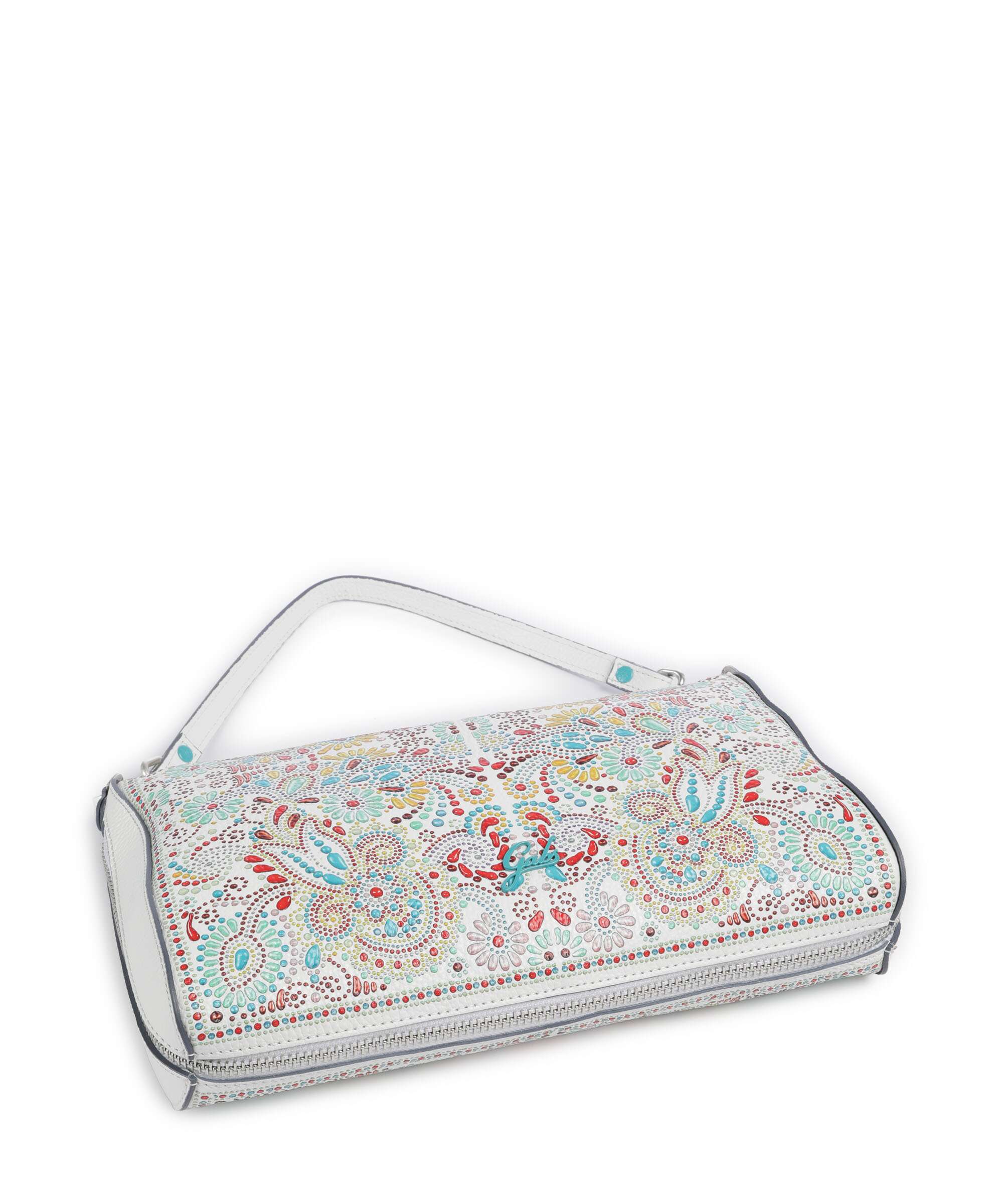 Gabs Phoenix Maioliche Pepita Shoulder bag white