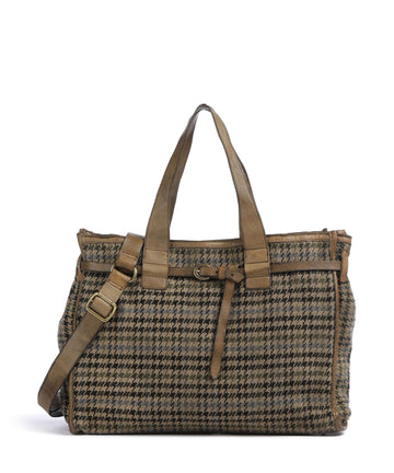 Campomaggi Borsa a mano beige/nero