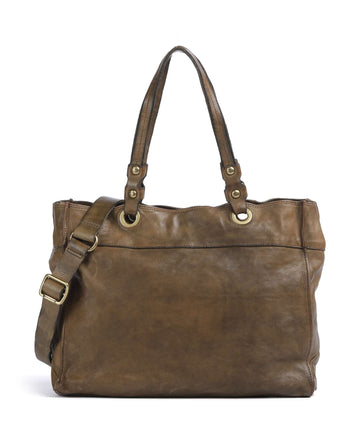 Campomaggi Borsa shopper verde militare