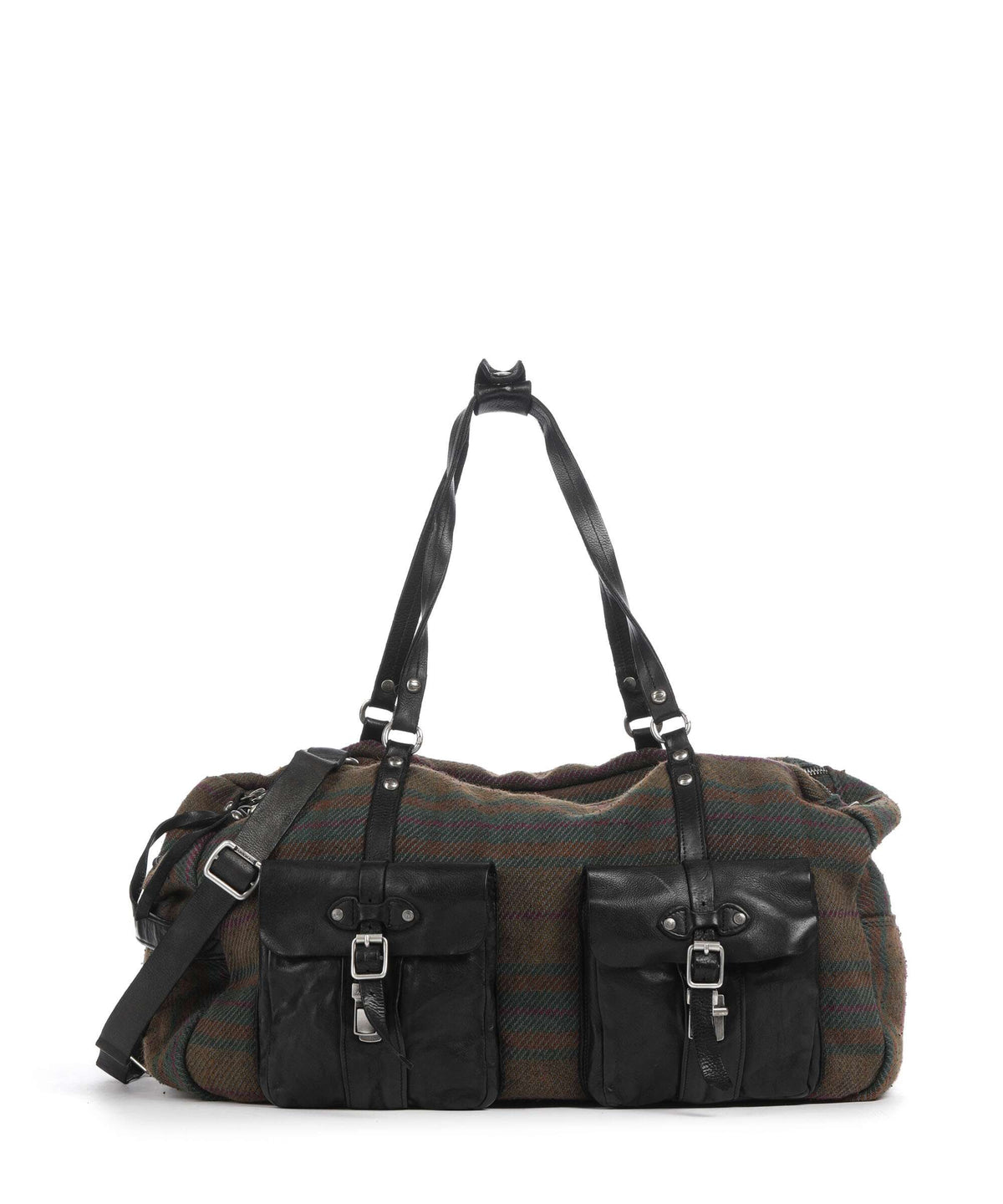 Campomaggi Weekend bag scozzese fuxia/nero