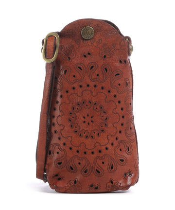 Campomaggi Borsetta porta cellulare cognac