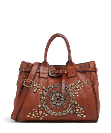 Campomaggi Borsa a mano cognac