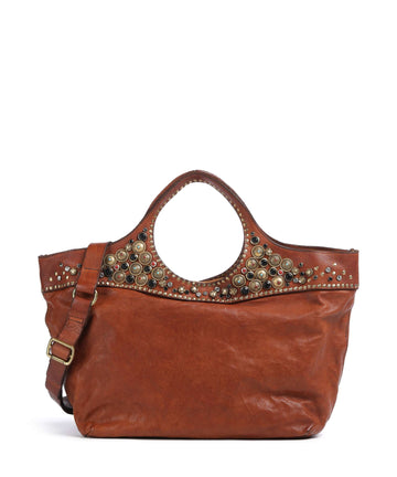Campomaggi Borsa a mano cognac