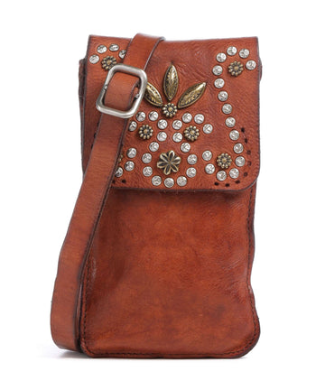 Campomaggi Borsetta porta cellulare cognac