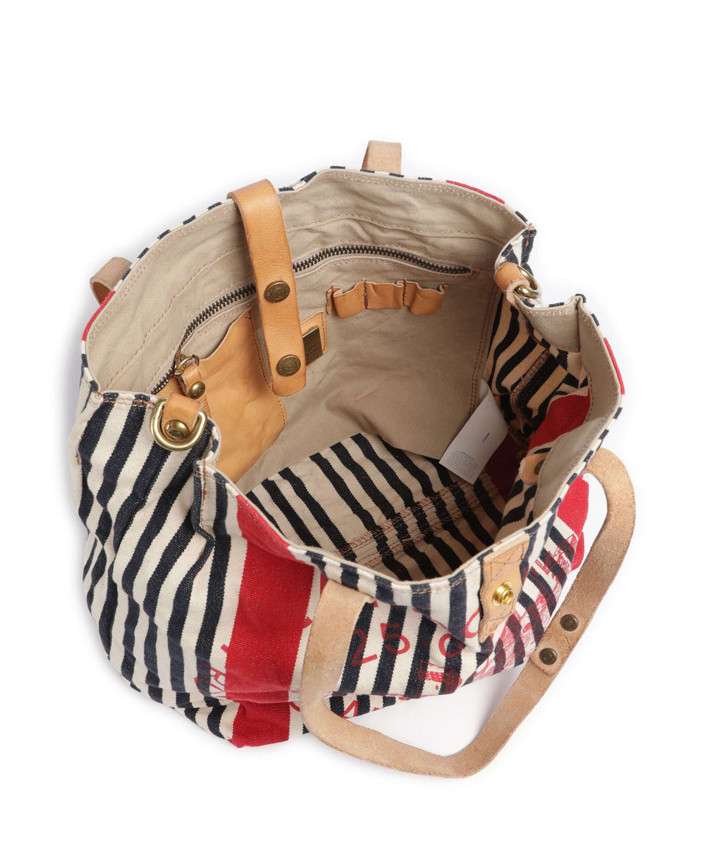 Campomaggi Tote bag blue/red/beige