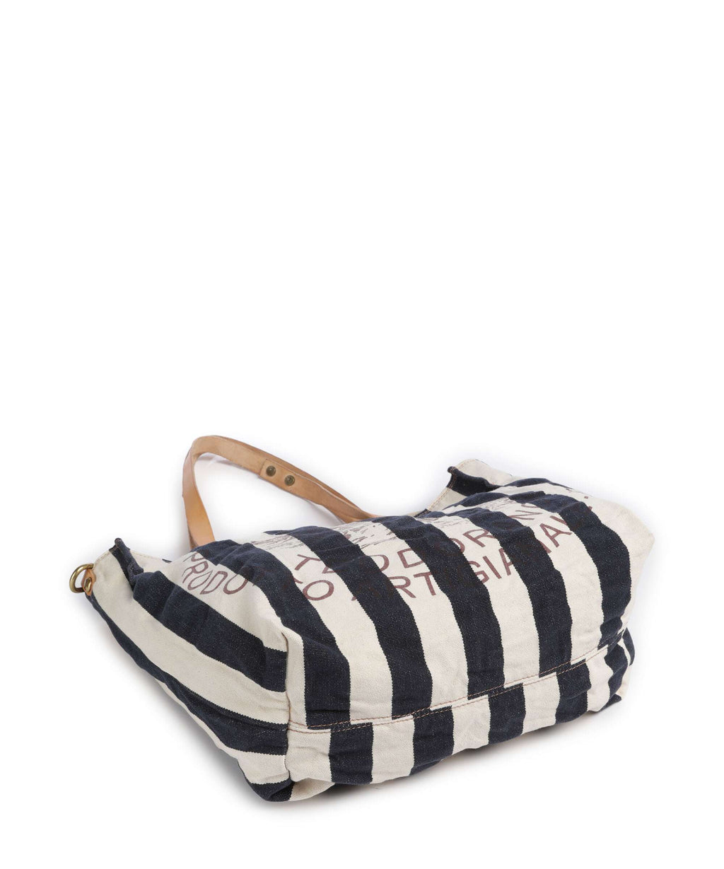 Campomaggi Tote bag blue/beige