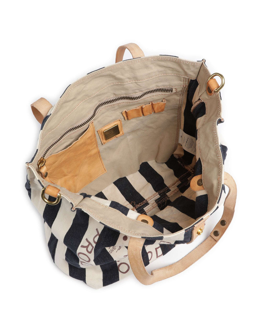 Campomaggi Tote bag blue/beige