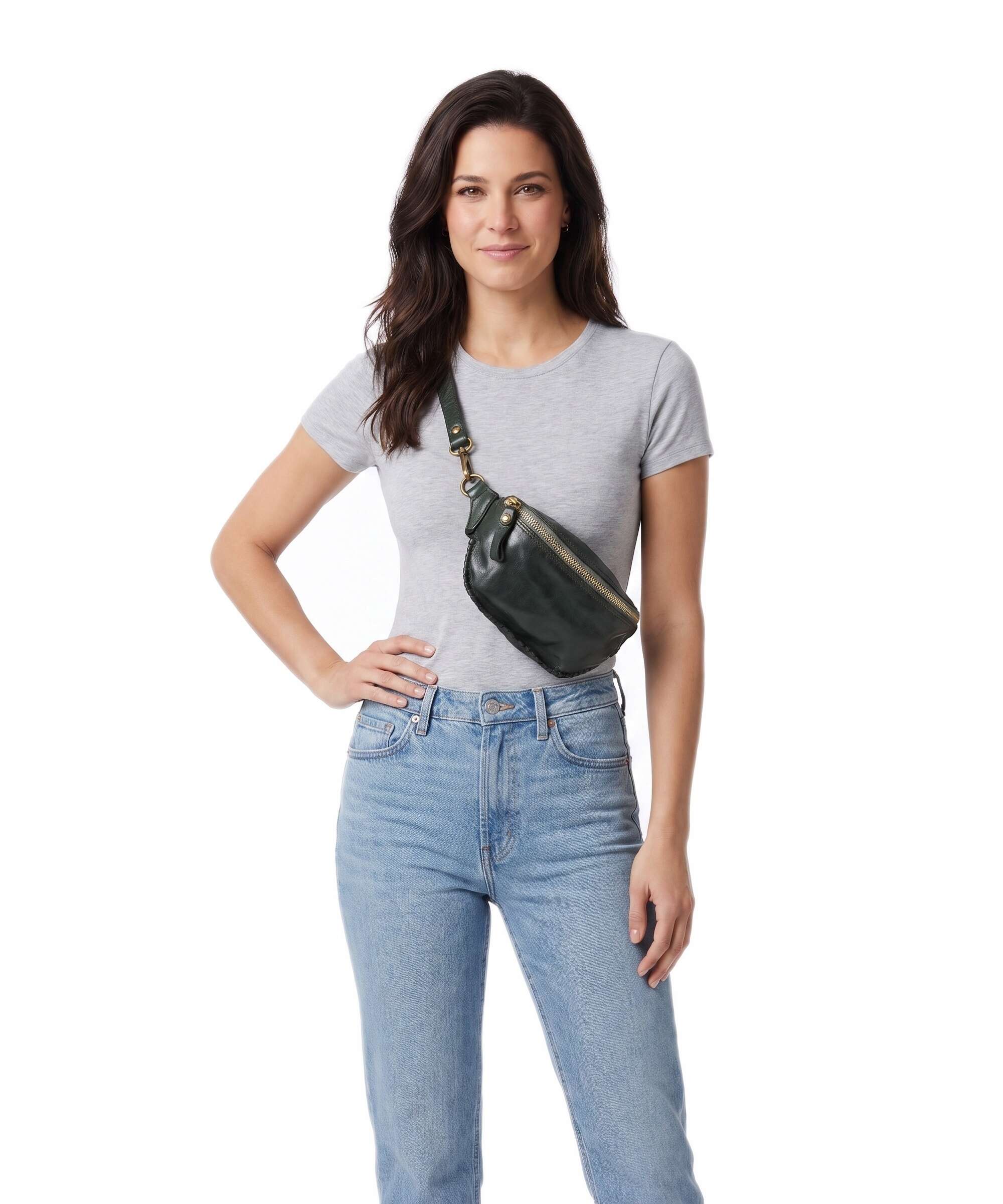 Campomaggi Belt bag green bottle