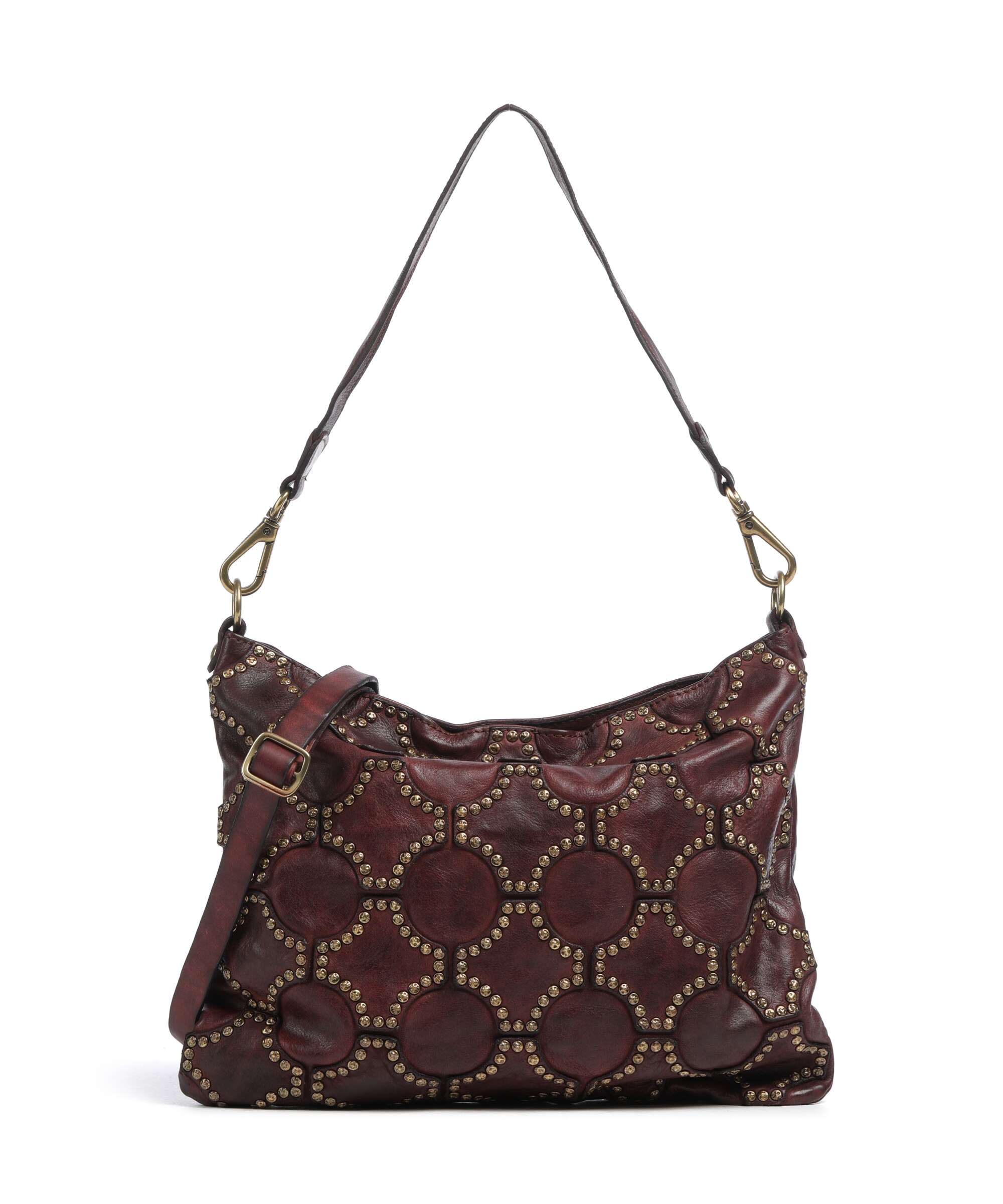 Campomaggi Hobo bag wine