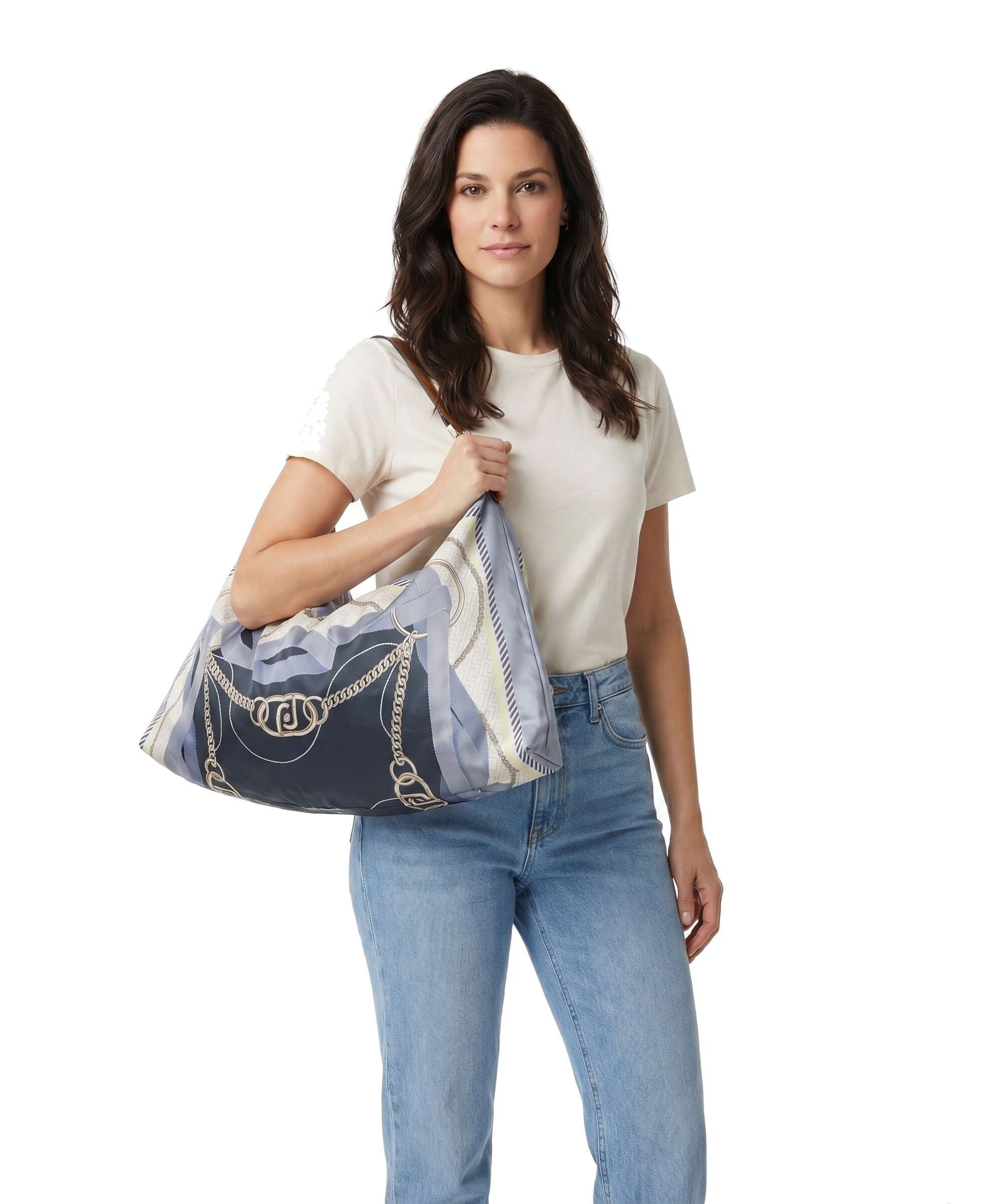 Liu Jo Foulard Hobo bag st metall/light denim
