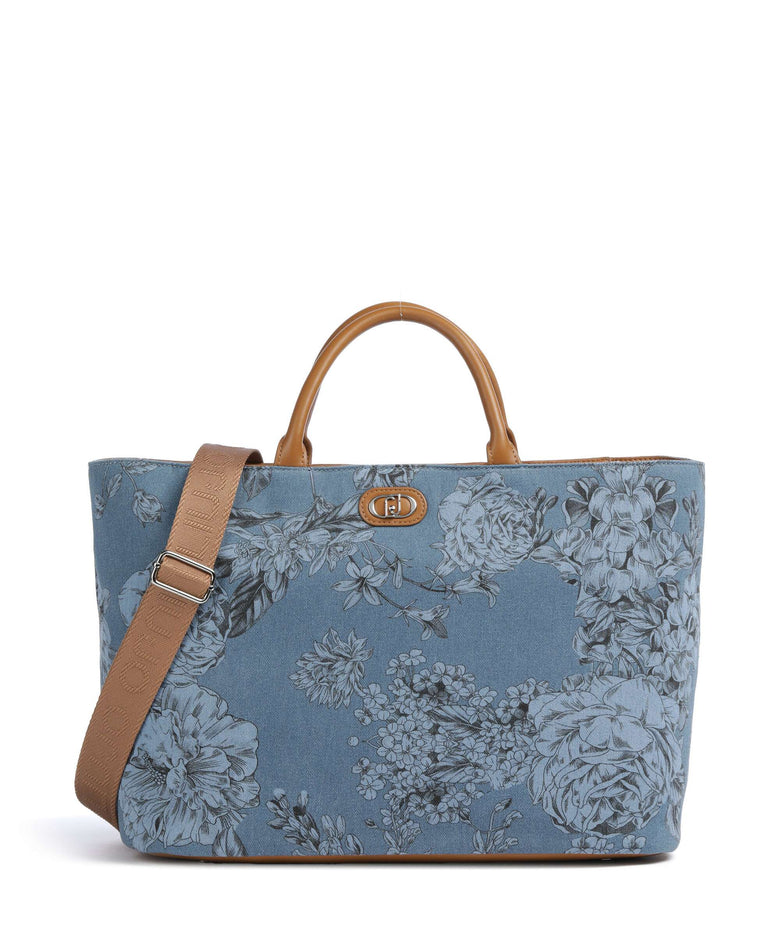 Liu Jo Sira L Handbag denim flowers
