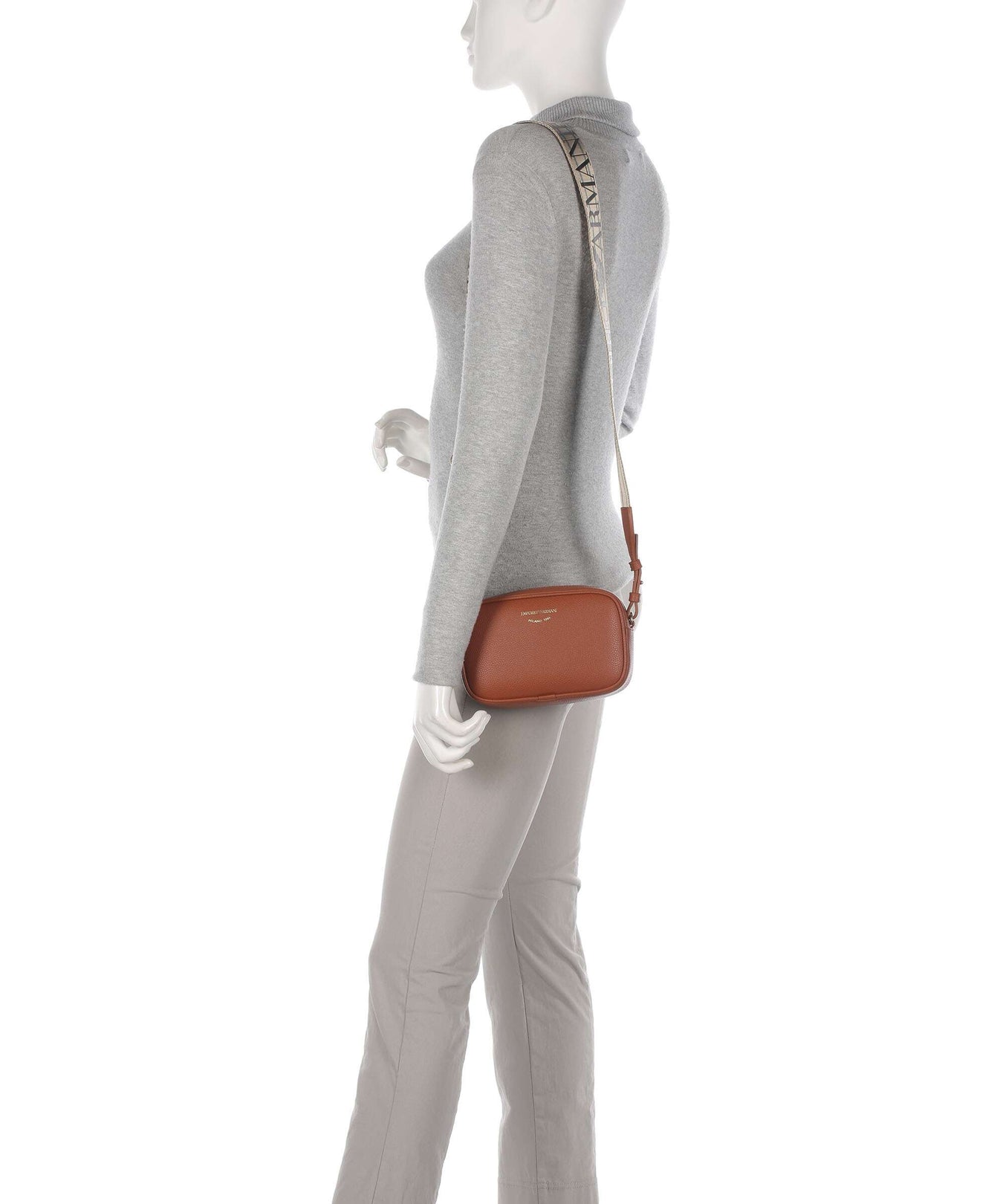 Emporio Armani Lilly Crossbody bag cuoio/rosso