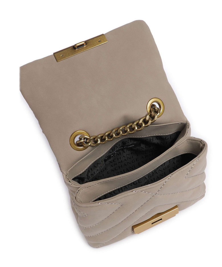 Armani Exchange Victoria Mini Crossbody bag taupe