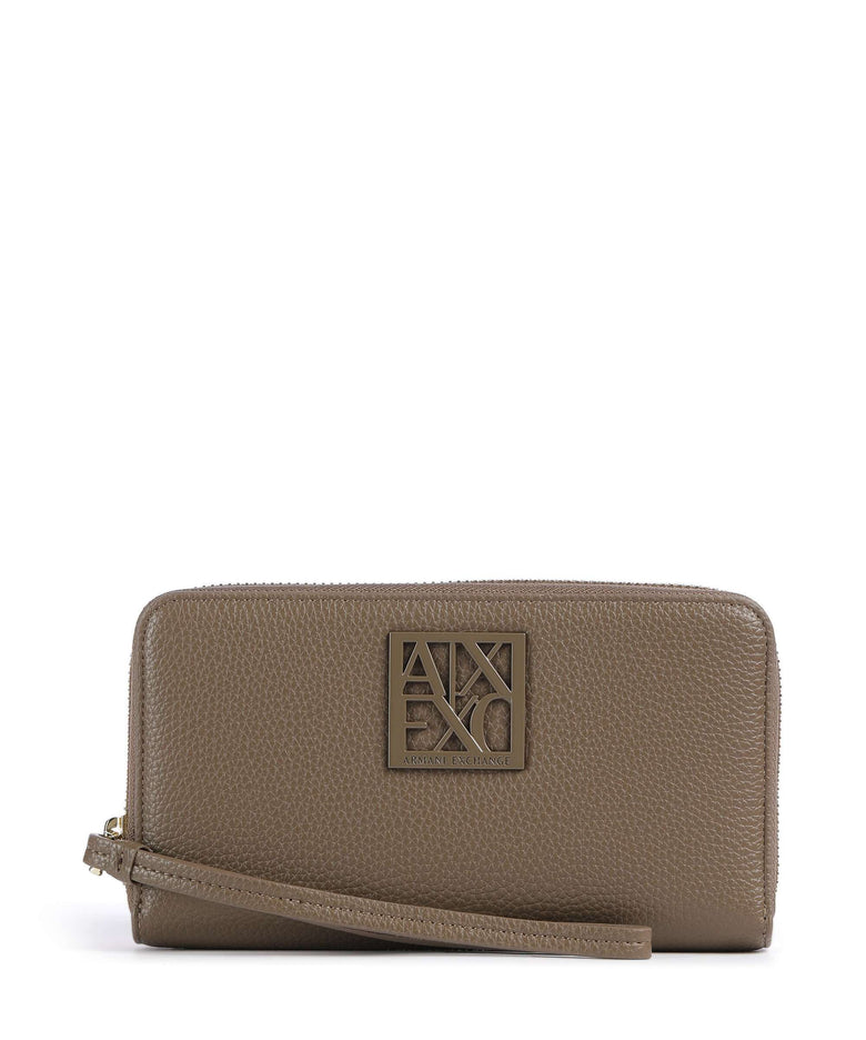 Armani Exchange Susie Soft Wallet dark taupe