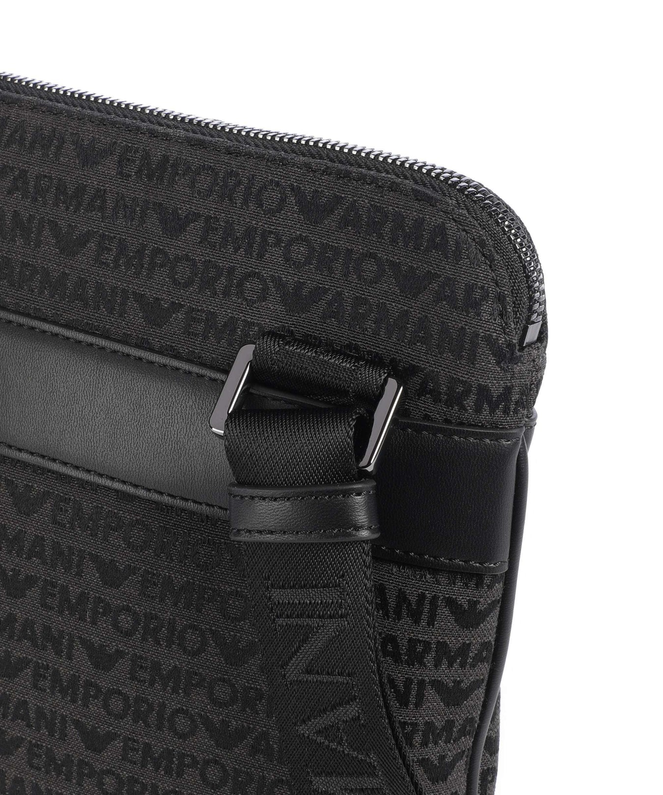 Emporio Armani Logo Jacquard Crossbody bag bristol black