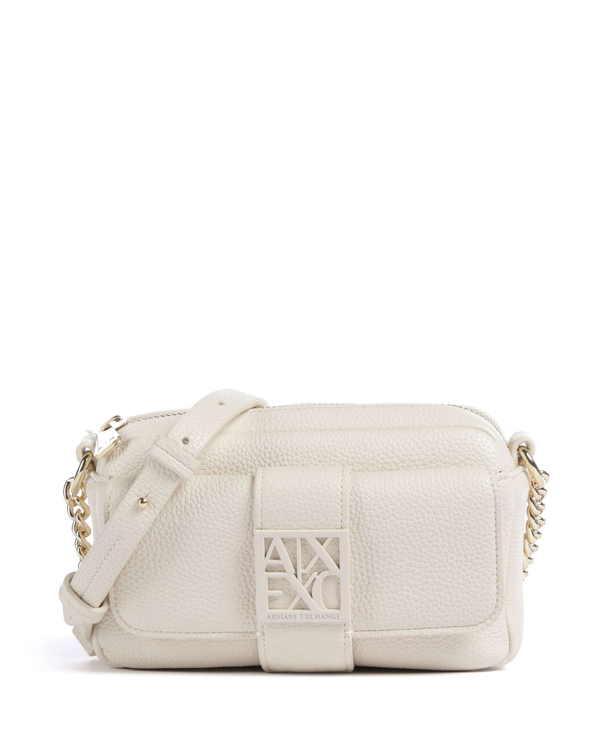 Armani Exchange Susie Soft Crossbody bag offwhite