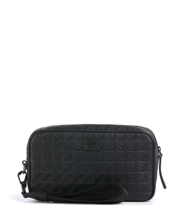 Emporio Armani New Minorca Borsa da toilette black beauty