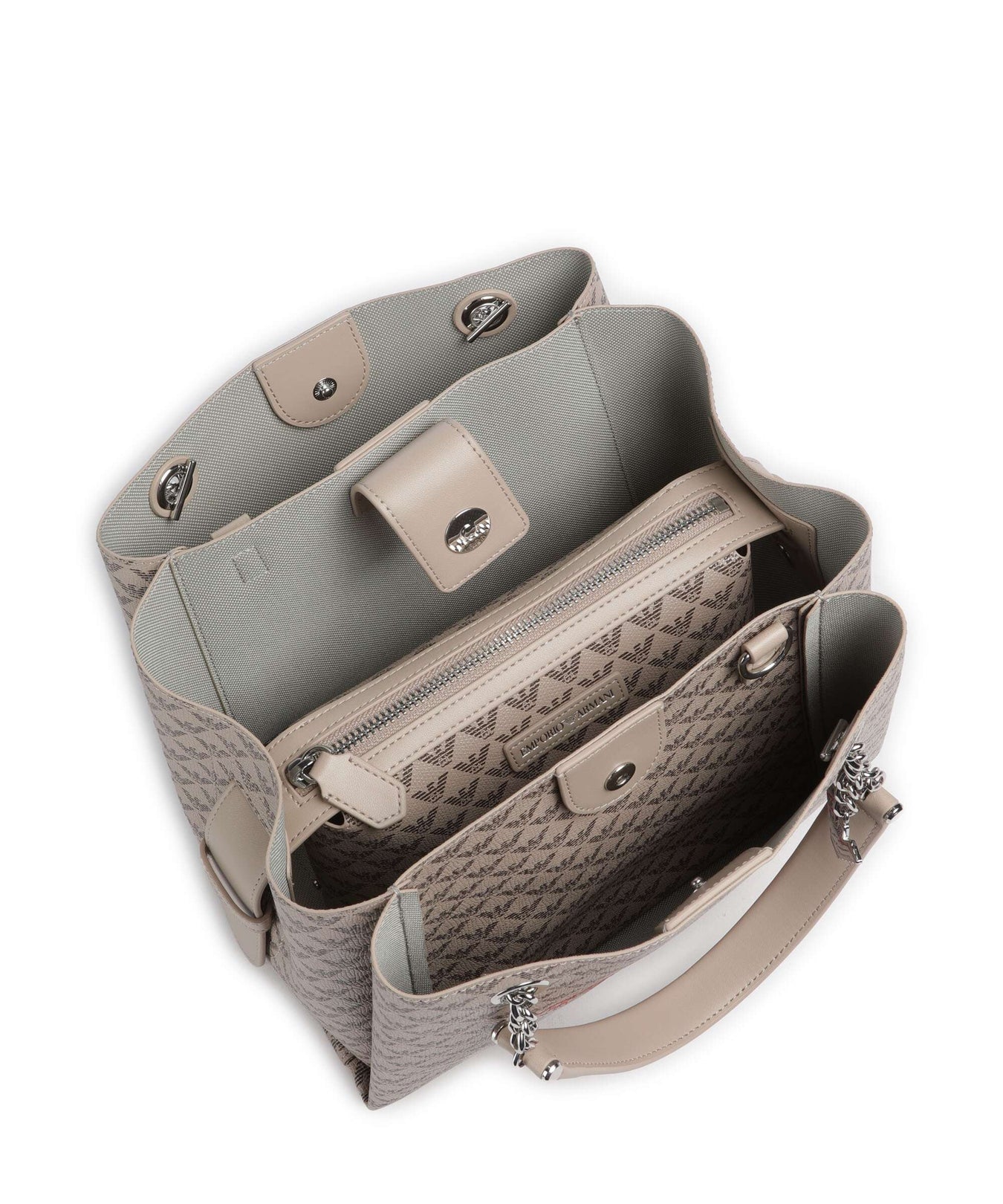 Emporio Armani Annie Handbag ecru/moro/rosso