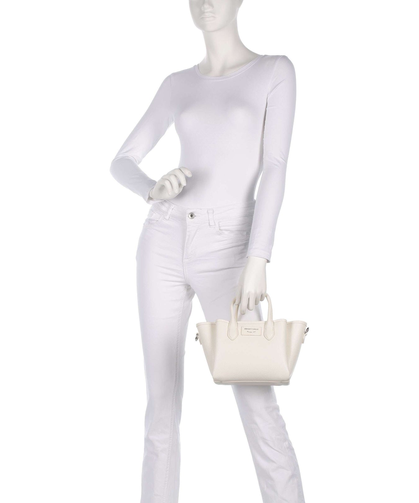 Emporio Armani Odette Handbag bianco/taupe