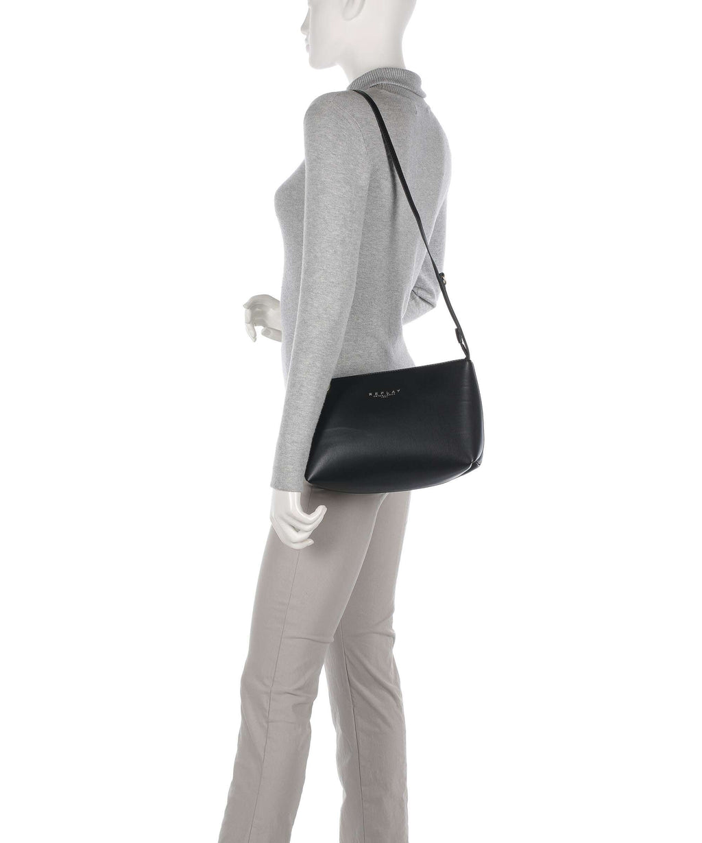 Replay Tote bag iron grey/black