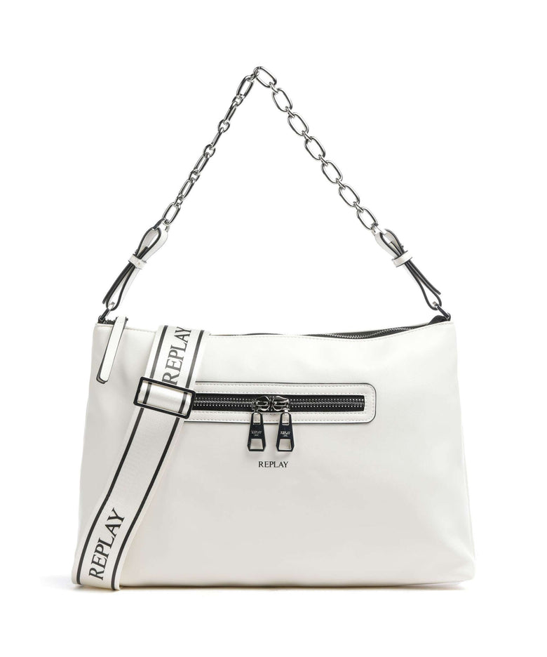 Replay Hobo bag dirty white